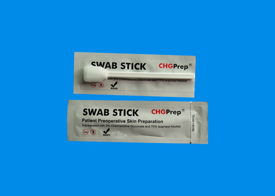 KC% 70 IPA Alkol ve% 2 Klorheksidin Glukonat Chg Swabsticks Köpük Ucu