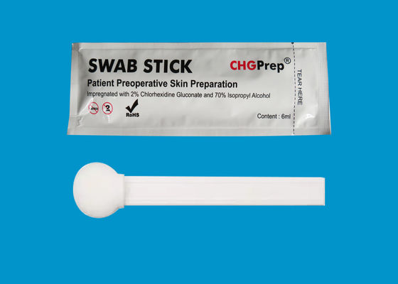 Large Prep% 2 CHG Swab% 70 İzopropil Alkol IPA Köpük Uçlu Aplikatörler