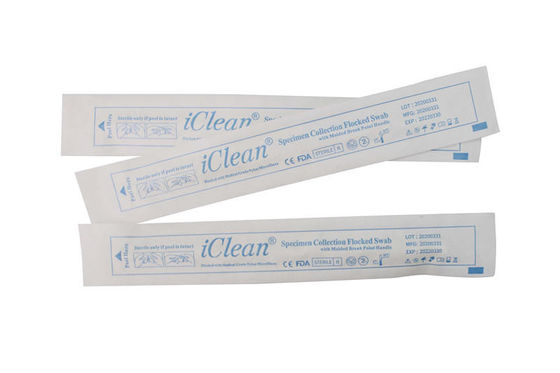 23 mm Baş uzunluğu Nazal Floklu Swablar Steril Floklu Swab CM-FS919