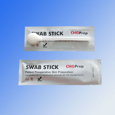 Large Prep% 2 CHG Swab% 70 İzopropil Alkol IPA Köpük Uçlu Aplikatörler