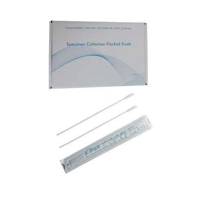 Klb Testi / Örnekleme Iclean Swablar İçin Tek Kullanımlık Naylon Fiber Oral Burun Boğaz Çubuğu