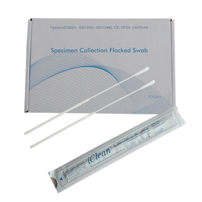 Tek Kullanımlık Nazal Floklu Swablar / Naylon Fiber DNA Bukkal Swablar CM-FS913