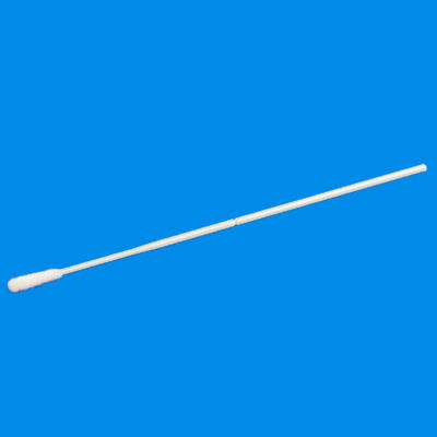 Beyaz NDA Numune Toplama Floklu Swab Naylon Fiber Kafası 20.0mm Uzunluk