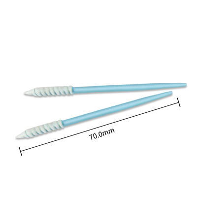 CM-PS752 İnce Sivri Spiral Başlıklı Esd Köpük Polyester Elektronik Temizlik için Temiz Oda Swabları