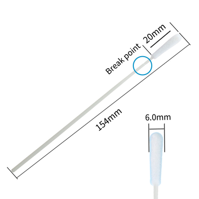 Tıbbi Nazal Nazofaringeal Test Çubuğu Çubuğu Tek Kullanımlık DNA Virüsü Örnekleme Tüpü